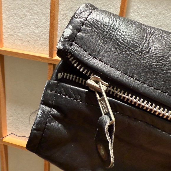 Men's Black Biker Jacket - Picture 10 of 11